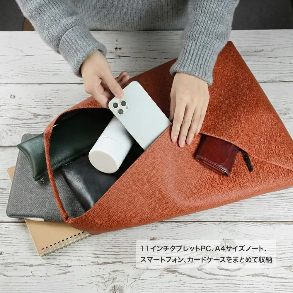 FUKUNARY ハンドバッグ Lサイズ ミカサ バスケットボール ブラウン M148L