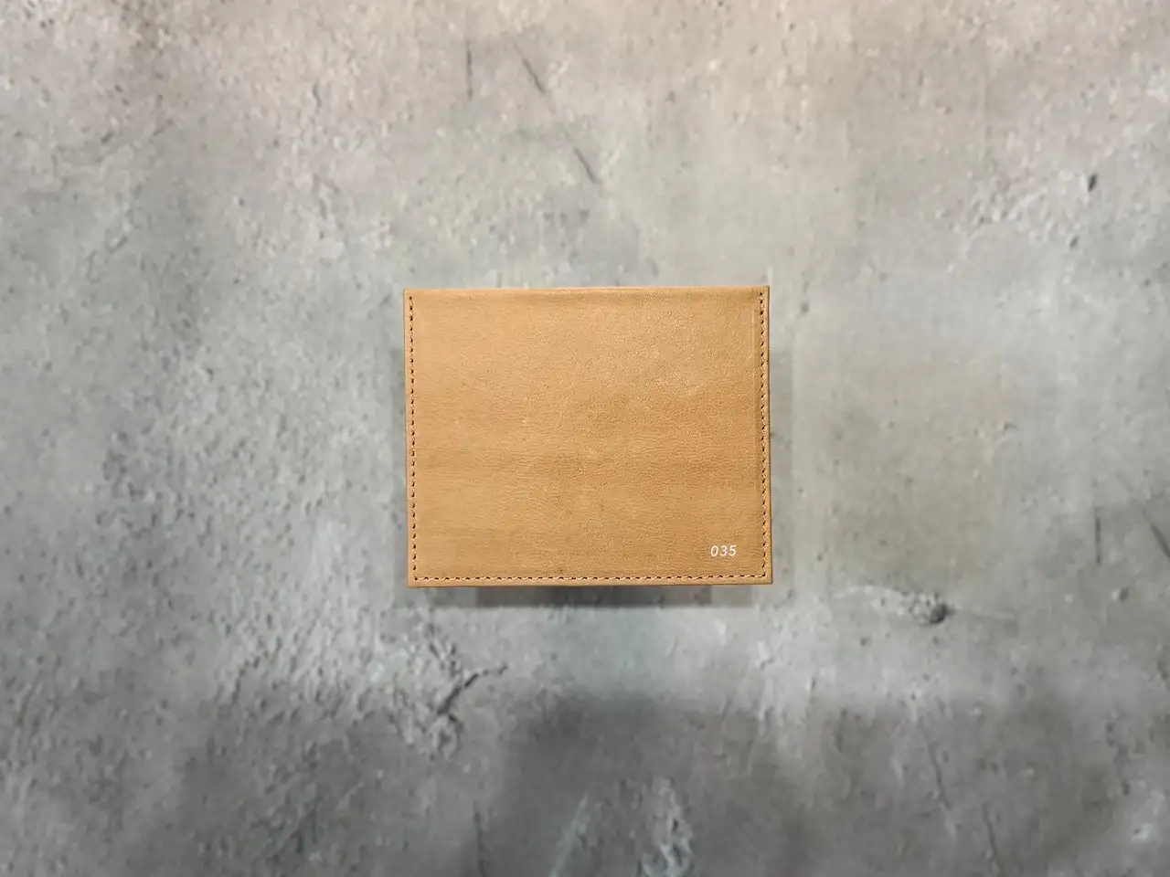 slim wallet mini / 035　エゾ鹿革 ミニウォレット 希少