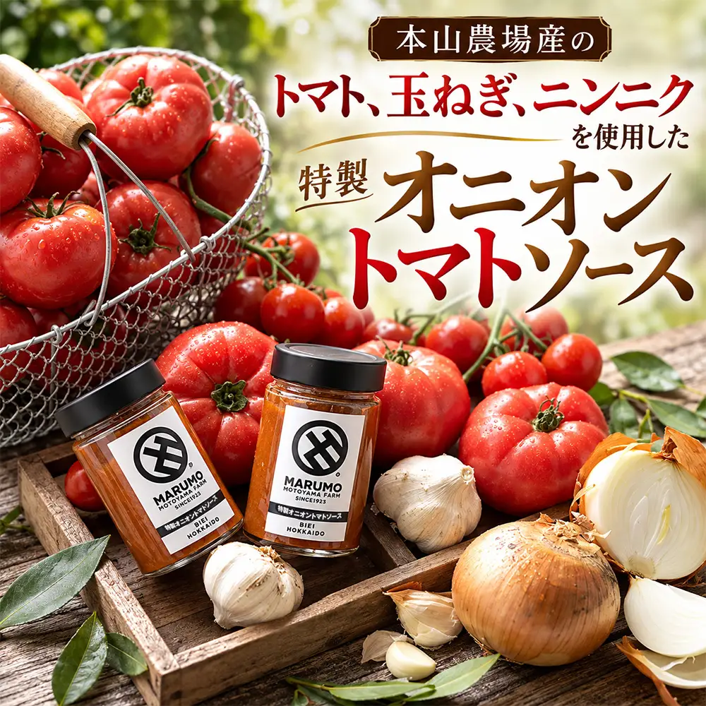 熟成トマトジュース 特製オニオントマトソース 各2本 セット トマトジュース トマトソース 本山農場