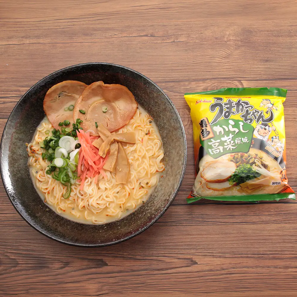 豚骨ラーメン うまかっちゃん 博多辛子高菜 20食(5パック×4)[H0236]