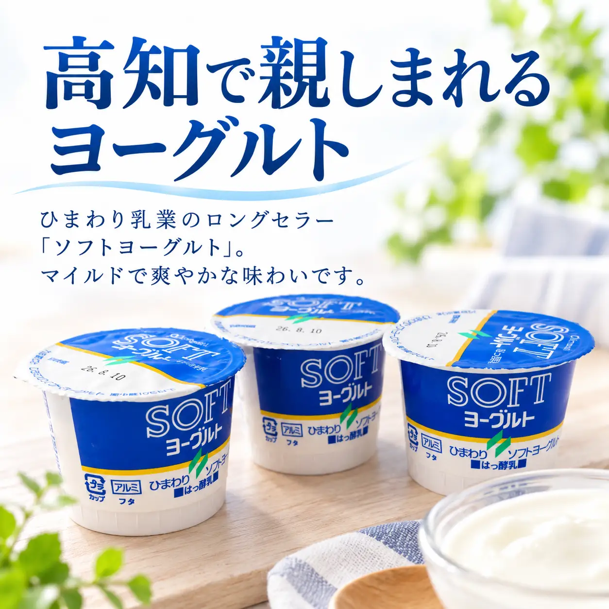 ソフトヨーグルト (80g×10個) | 乳製品 ご当地 ひまわり乳業 ヨーグルト