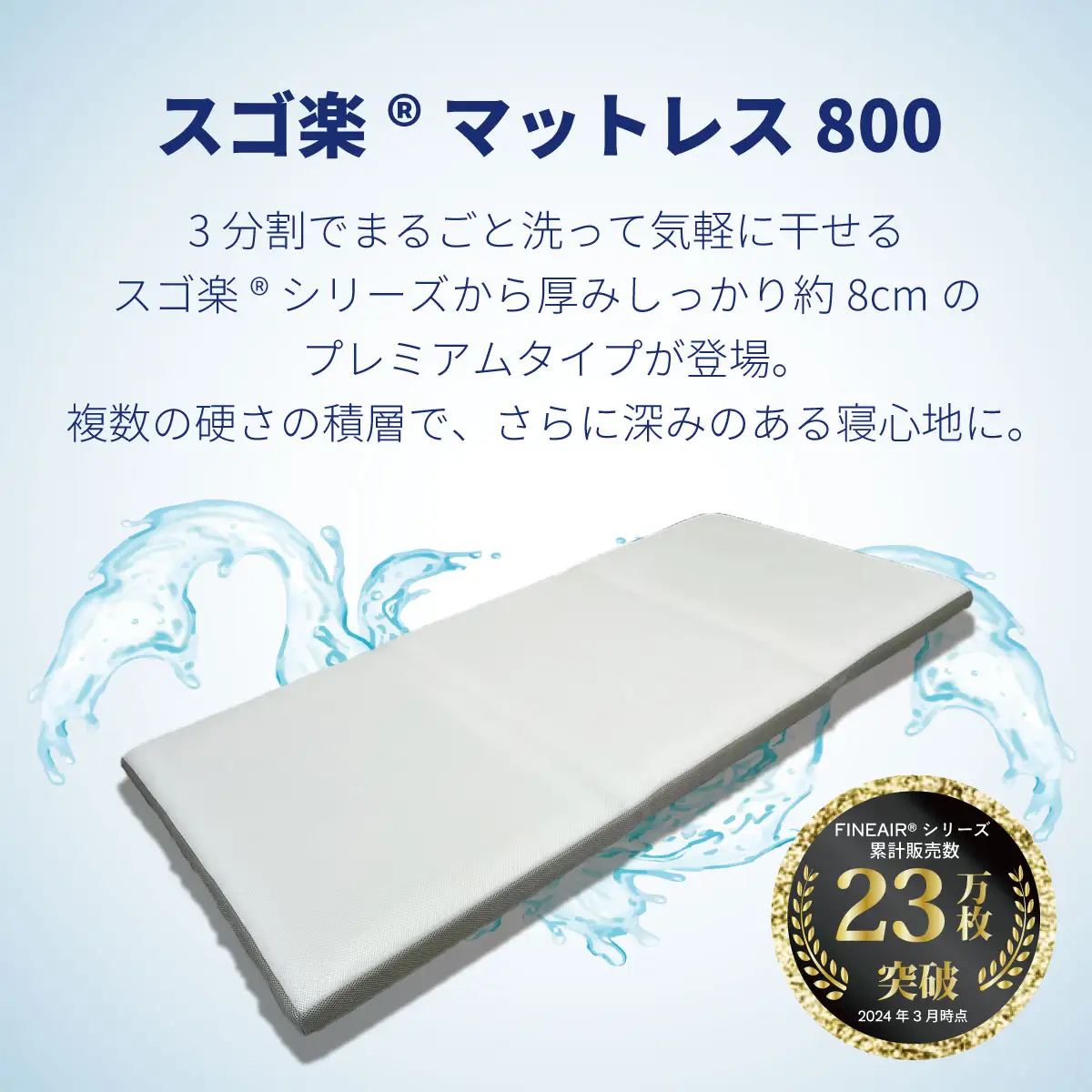 スゴ楽800マットレス スゴ楽smart スゴ楽800 オーシン 高反発マット