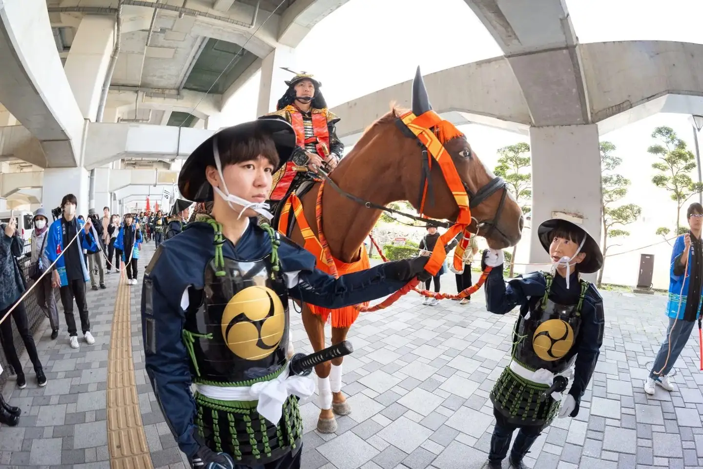 【2026年11月15日（日）】三原浮城まつり 甲冑行列体験 大将・副将・侍大将（いずれか1つ） 1名様分 参加券 騎馬記念撮影・お弁当付き 甲冑 武将 戦国 侍 歴史 三原城 お城 体験 イベント 秋 祭り 広島県三原市 043074