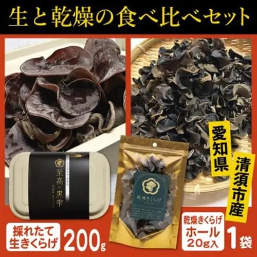 純国産きくらげ　生・乾燥セット【配送不可地域：離島】【1777830】