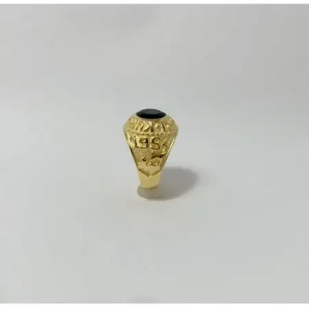 アクセサリー 指輪 (鋳造)K18YG オニキス サイズ 11号【配送不可地域：沖縄県】【1769128】