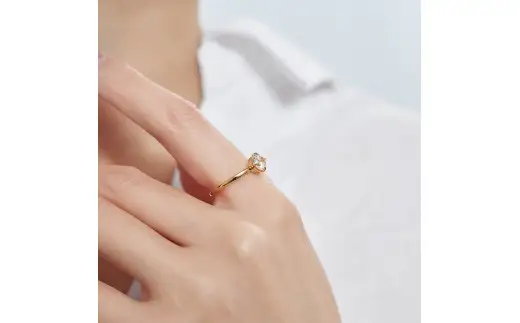 K18 0.5ct ダイヤモンド富士リング 【サイズ：10号～15号（0.5号刻み対応可）】20-4956 指輪 リング ジュエリー 贈り物 ギフト プレゼント