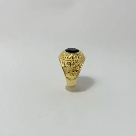 アクセサリー 指輪 (鋳造)K18YG オニキス サイズ 22号【配送不可地域：沖縄県】【1769338】