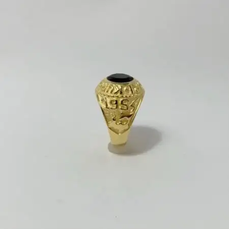 アクセサリー 指輪 (鋳造)K18YG オニキス サイズ 25号【配送不可地域：沖縄県】【1769362】