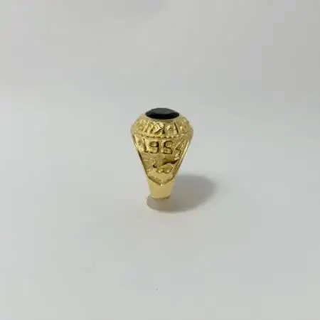 アクセサリー 指輪 (鋳造)K18YG オニキス サイズ 26号【配送不可地域：沖縄県】【1769376】