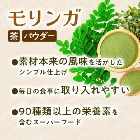 【毎日の食事に取り入れやすい】モリンガ茶(40g×1袋) モリンガパウダー(40g×1袋)　1セット【1742766】