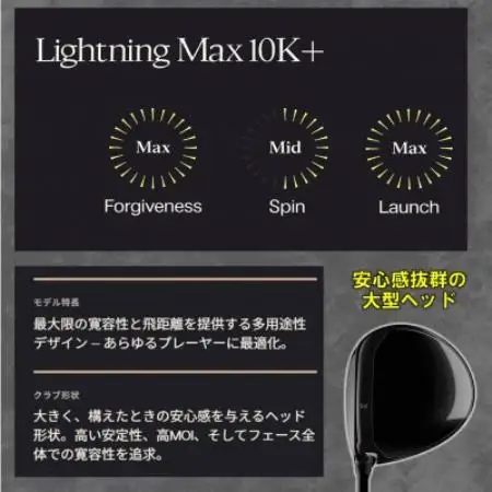 ゴルフクラブ　PXG Lightning MAX10K ドライバー　10.5°S【1734794】