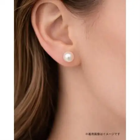 アコヤ真珠 スタッドピアス 7.5mm【配送不可地域：離島・沖縄県】【1733522】