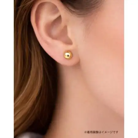 K18 ゴールドボールピアス 6mm【配送不可地域：離島・沖縄県】【1733524】