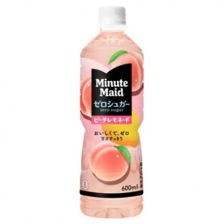 ミニッツメイドゼロシュガーピーチレモネード600ml24本【1776384】