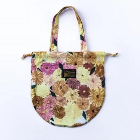 【ezu】color swatch circle bag 赤い花【1742101】