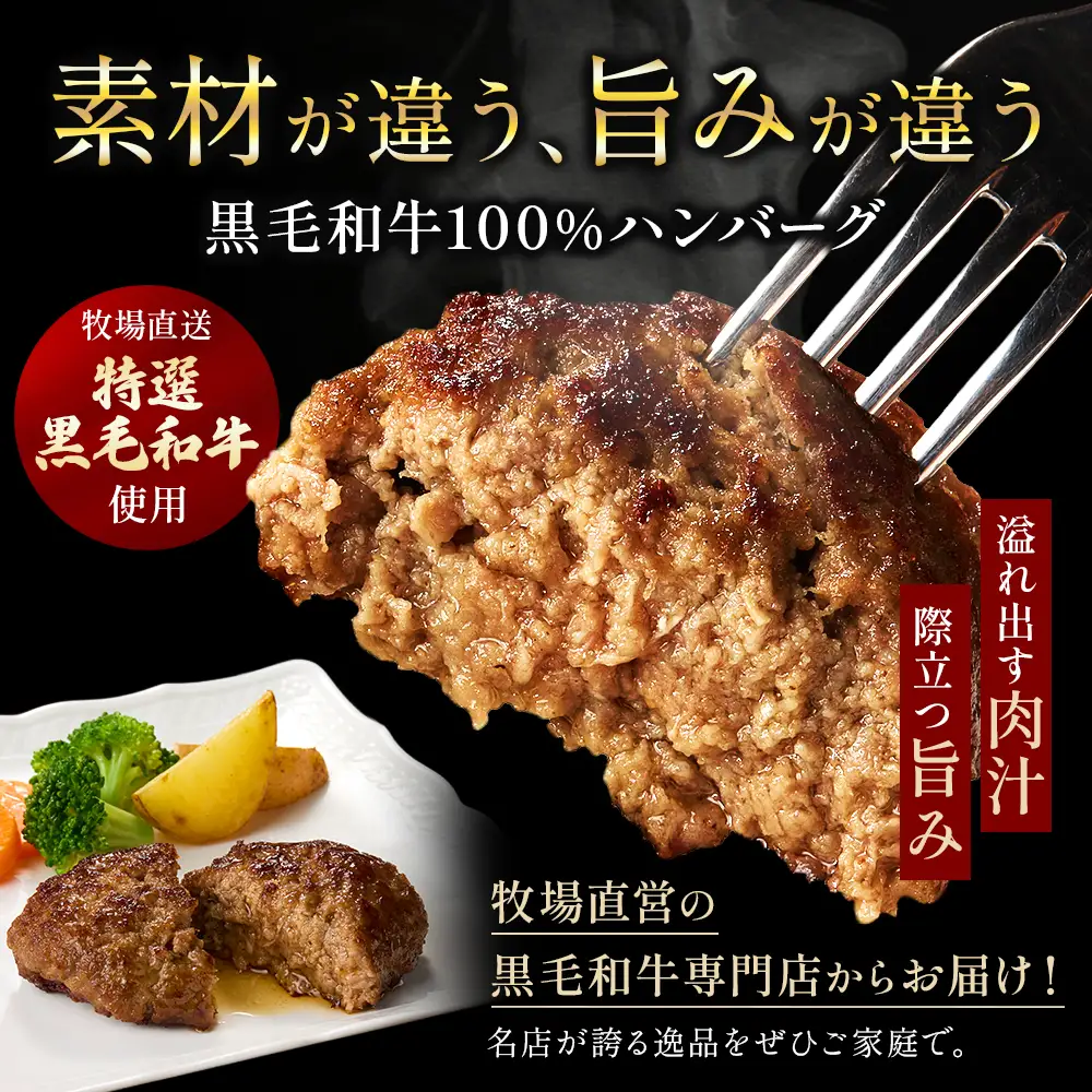 ハンバーグ 【食べログ百名店】倉薗牧場の国産黒毛和牛100％の贅沢ハンバーグ120g×5個