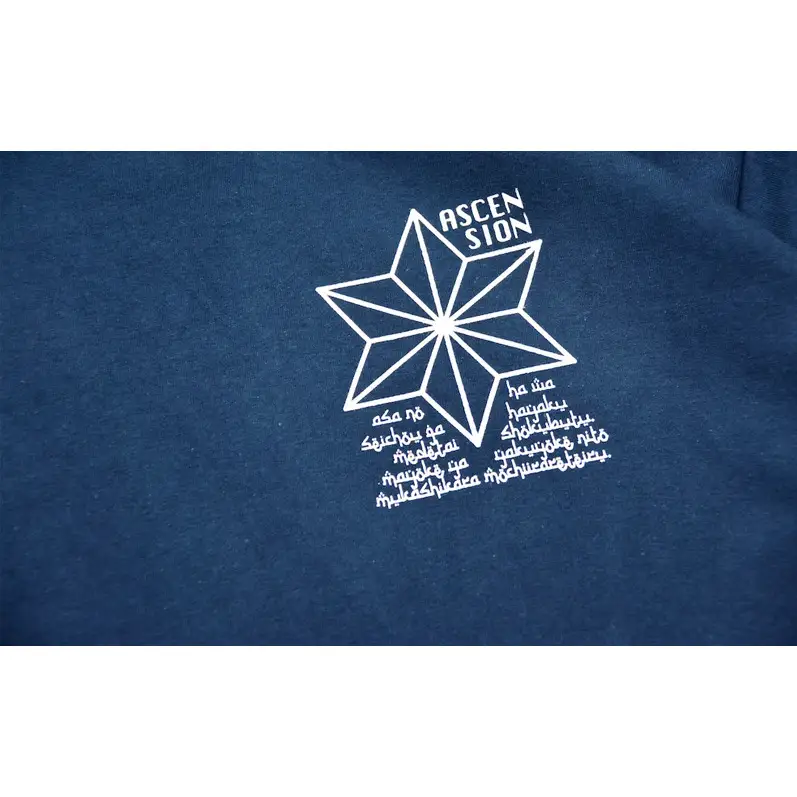 濃紺藍染めTシャツ（ワイドシルエット） U  ASCENSION  黒部の名水染め　Tシャツ ファッション 服 男性 メンズ 女性 レディース 藍染め 藍染 染物 XXLサイズ