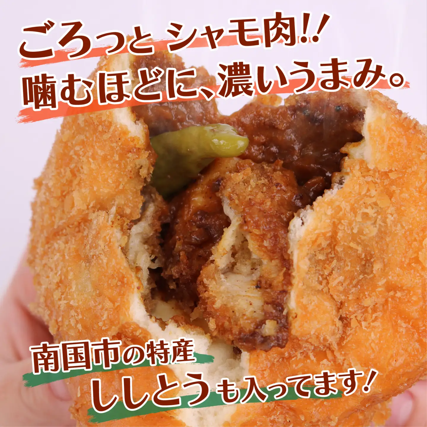 シャモ 米粉カレーパン 4個 | パン 高知 南国 名物 冷凍 ご当地 調理 惣菜 菓子 セット