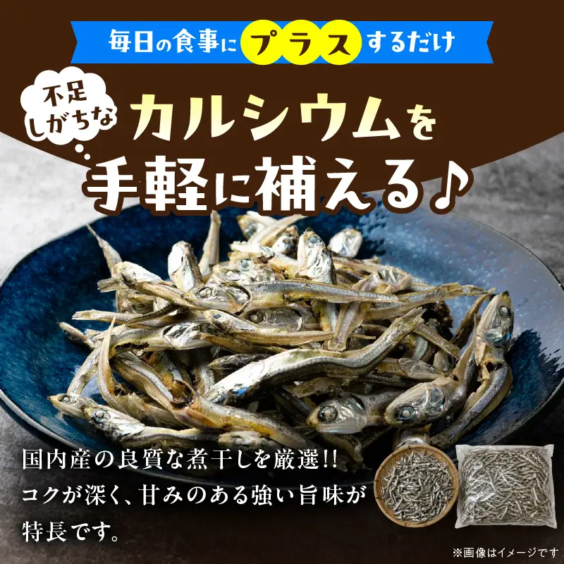 煮干し カタクチイワシ 1kg 国産 食品 加工品 魚 魚介_BA122-26