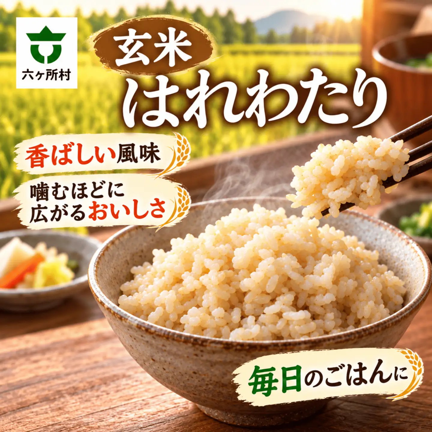 青森県　六ヶ所村産　はれわたり　玄米10kg