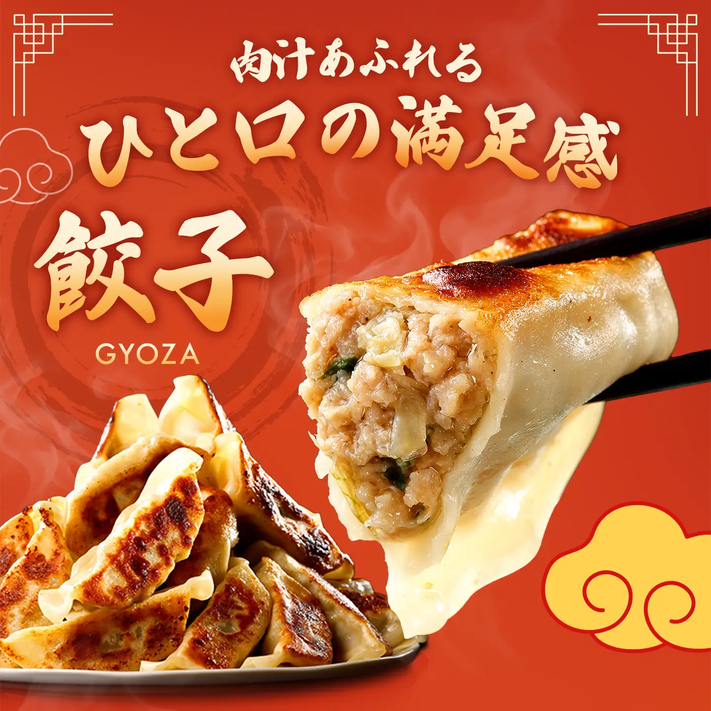 近江牛と豚肉の合挽餃子と焼売セット【HH01W】