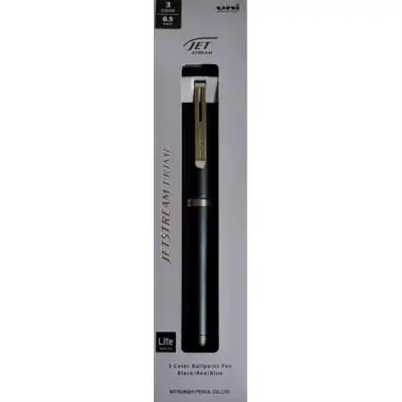 JETSTREAM 回転繰出し3色ボールペン0.5mm Mブルー【1788447】