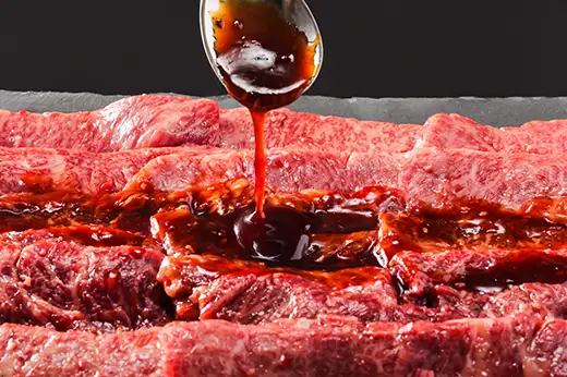 【ふるなび限定】近江牛 特製タレ漬けカルビ 焼肉用 【500g】【BS07W-FN】