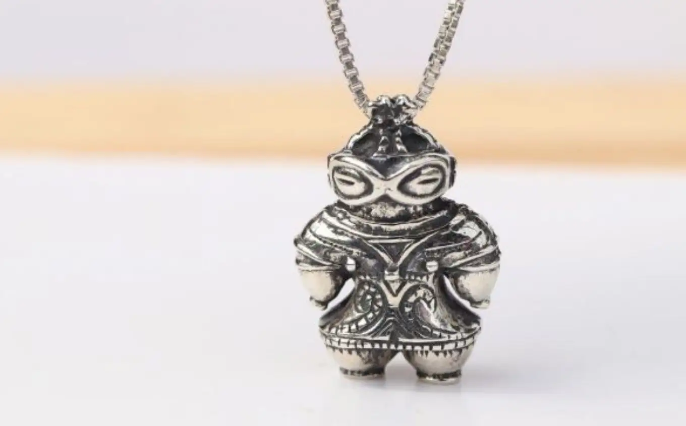 【縄文アクセサリーDo_goods】 SILVER925 初代 豆遮光器土偶のネックレス 659-671 [5839-2348]