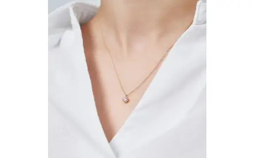 K18 0.3ct ダイヤモンド富士ネックレス 60-8983  ネックレス ジュエリー 贈り物 ギフト プレゼント