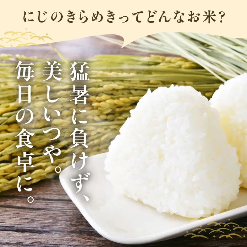 【令和8年度産】東浦町産 にじのきらめき　10kg（5kg×2袋）｜米