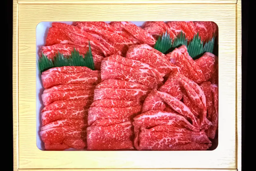 AK096【3回定期便】長崎和牛 霜降りもも肉 スライス 400g