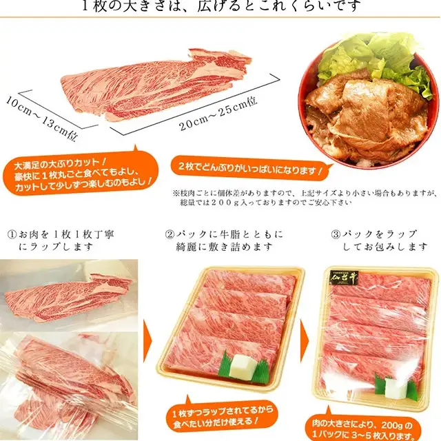 仙台牛 最高級 A5ランク プレミアム クラシタ 肩ロース 200g