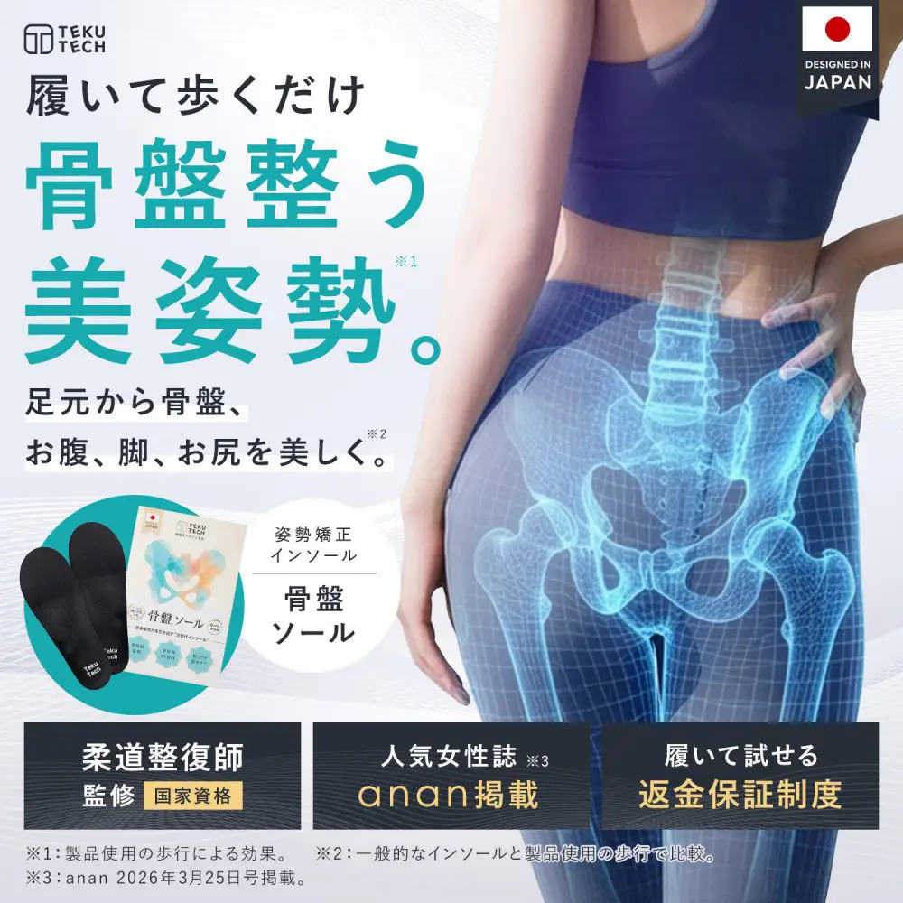 【堺市企画】骨盤インソール Lサイズ TekuTech
