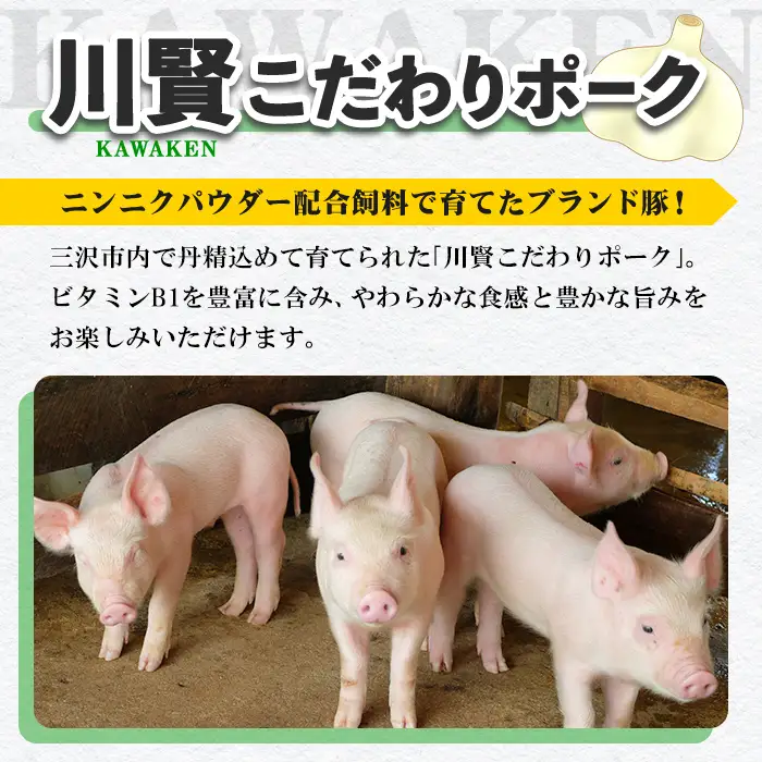 ＜全3回定期便＞ 川賢こだわりポーク 豚肩ロース しゃぶしゃぶ用 ＜2.4kg×3回＞ 青森県産 豚肉 国産豚 肩ロース ロース肉 しゃぶしゃぶ 冷凍 小分け 【スターゼン】【ms24-36】