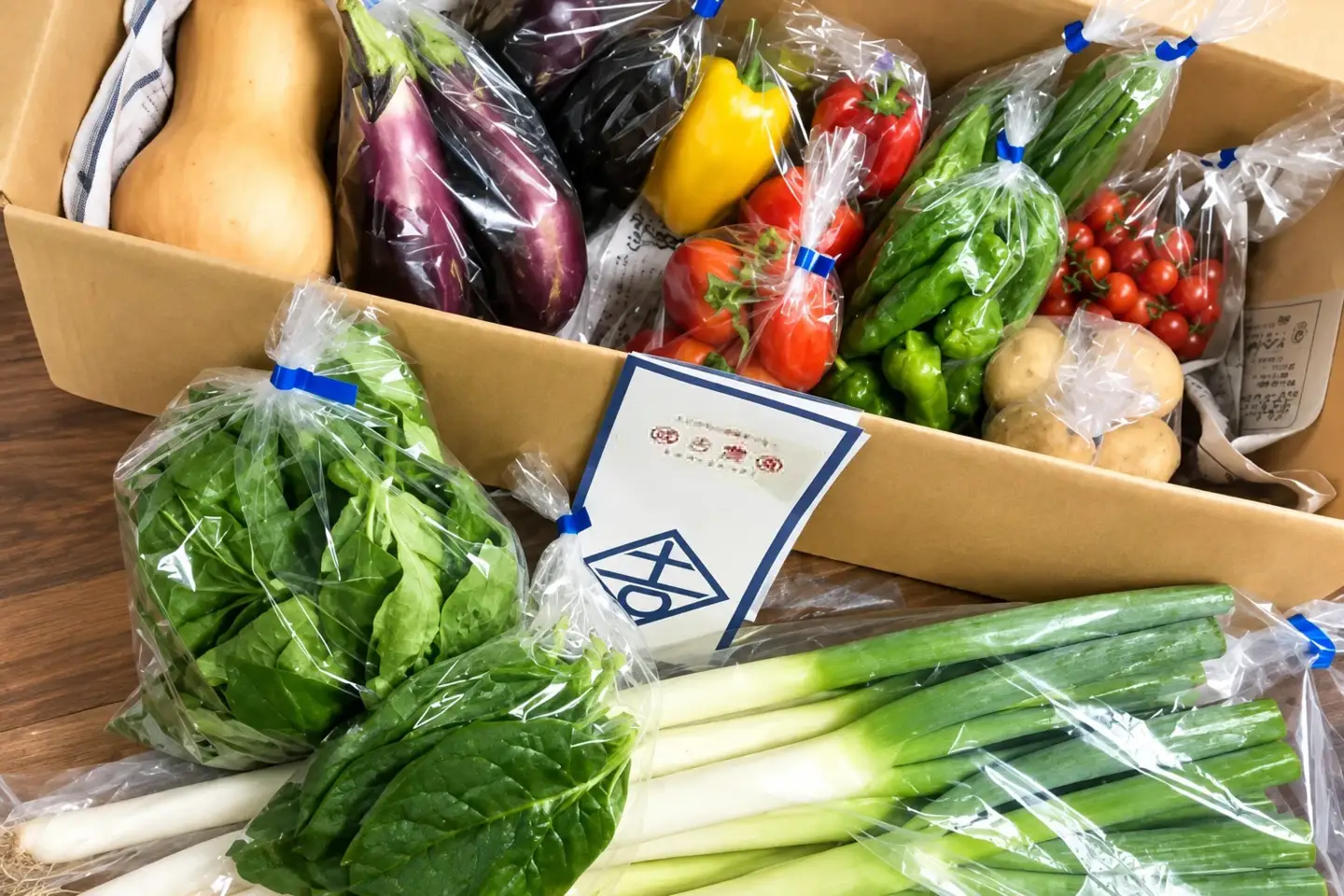 大山の麓から届く 國吉農園の旬野菜BOX  Mセット（3～4人分目安） KN-02