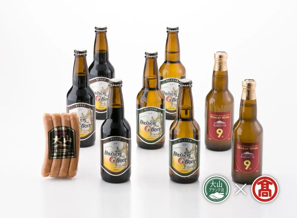 (大山Ｇビール)頒布会　大山Ｇビール・大山ハム詰合せ3回コース DB-90