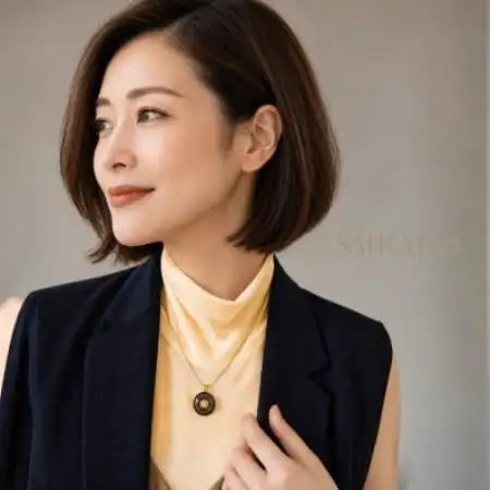 ヴィンテージボタンネックレス「正統美」|ダークブラウン×ゴールド【配送不可地域：沖縄県】【1788896】