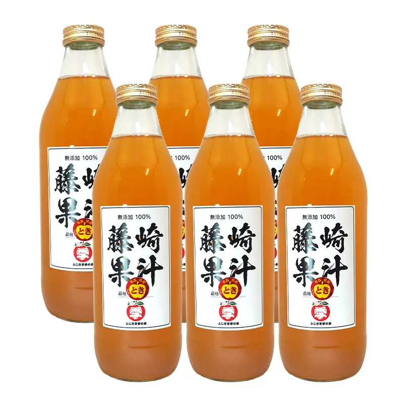 トキりんごジュース 6本セット 【ふじさき季の会】 F41-0119