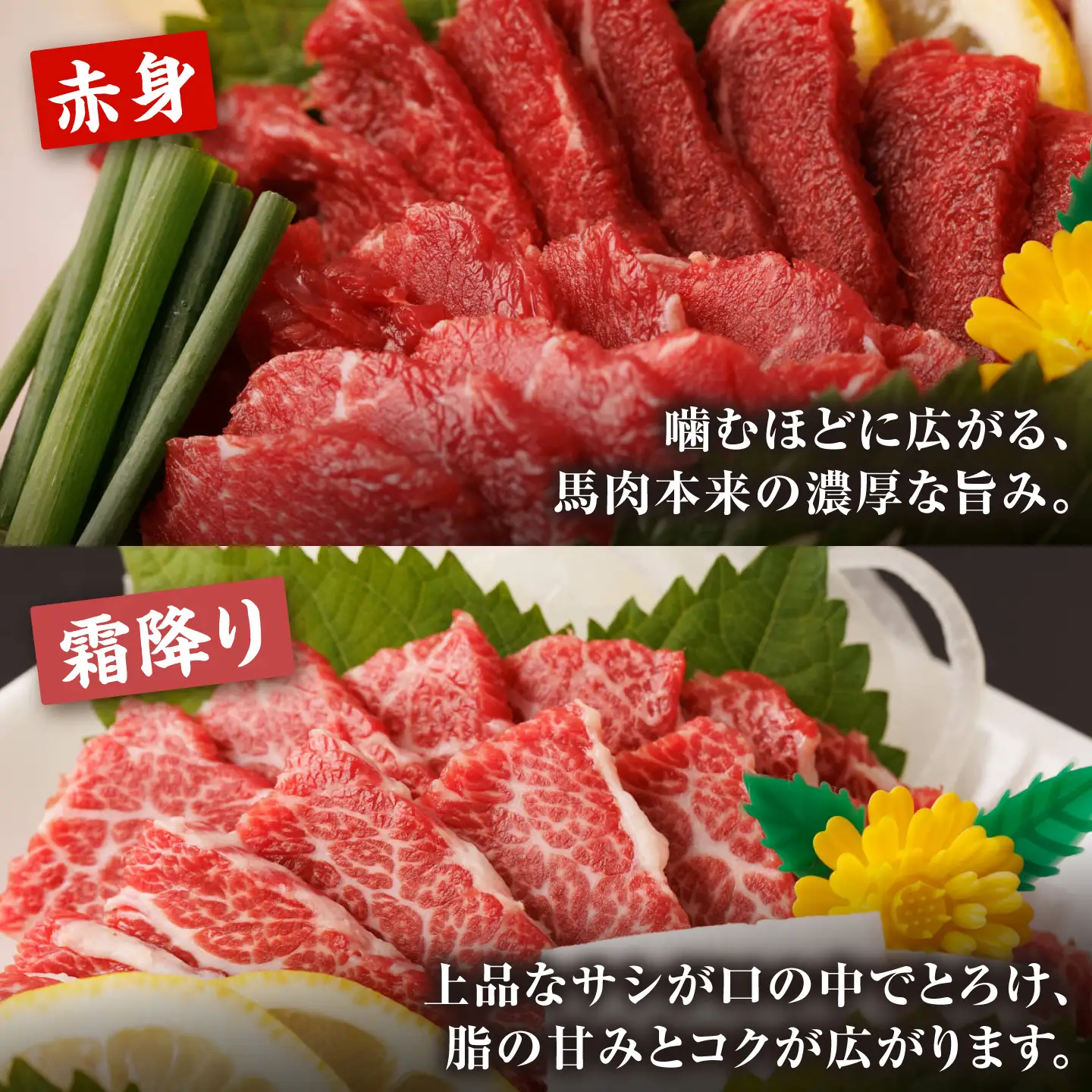 馬刺し さくら満喫セット4種 計350g3～4人前 馬肉 馬刺 熊本県山鹿市【馬刺しの郷 民守】ZBL123