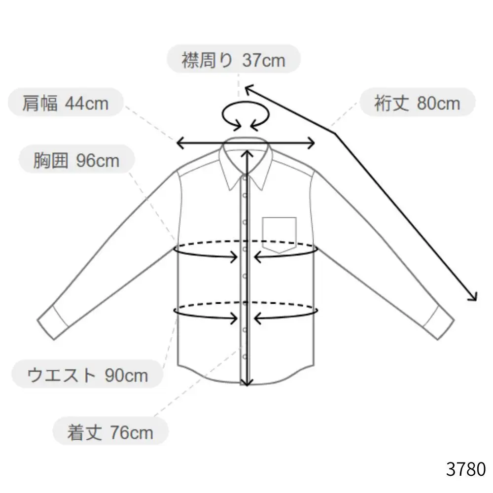 ［P.S.FA］i-shirt（アイシャツ）メンズ 長袖 ロンビック柄 セミワイド L.ピンク Lサイズ（首回り41cm／裄丈82cm）