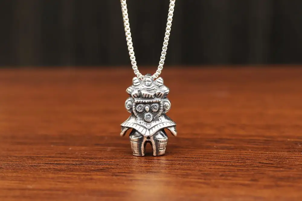 【縄文アクセサリーDo_goods】 SILVER925 豆みみずく土偶のネックレス　700-110  [5839-2361]