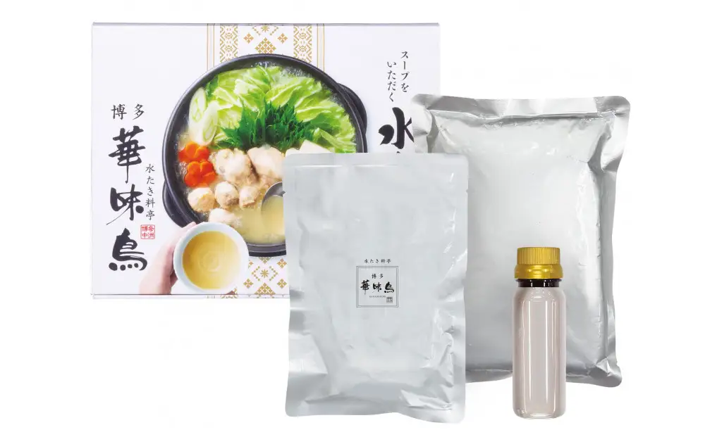 博多華味鳥スープをいただく水たきセット　1~2人前