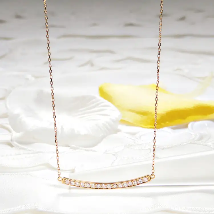 ネックレス レディース K18YG イエローゴールド ダイヤモンド 0.30ct【 f183-k18yg 】