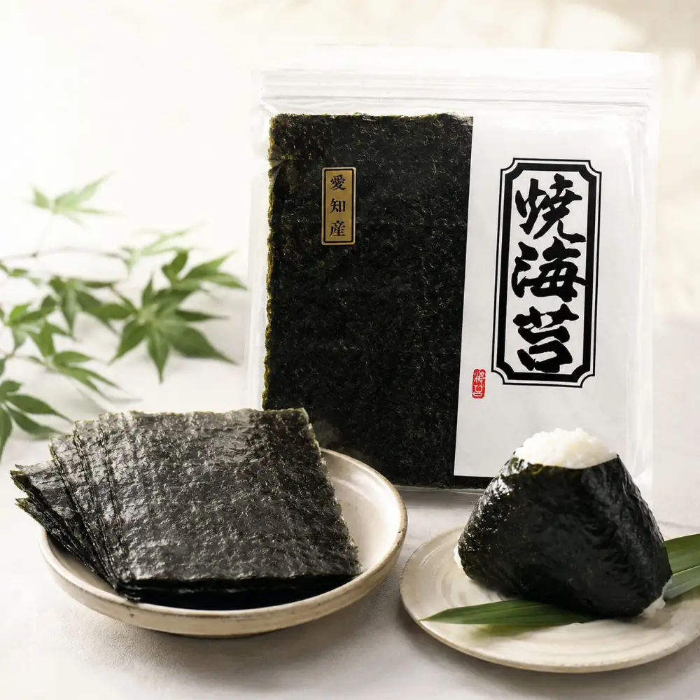 愛知産焼のり（チャック付）全型10枚×10袋セット