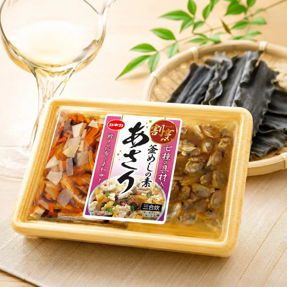 イチビキ「カネカ食品」 割烹窯めしの素　あさり 2合用（348g）×6個セット 家庭で簡単 炊き込みご飯の素 炊飯器で簡単 お弁当 レトルト お手軽 簡単調理 時短