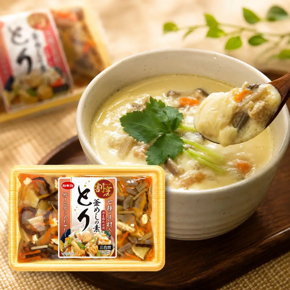 イチビキ「カネカ食品」 割烹窯めしの素　とり 2合用（414g）×6個 家庭で簡単 炊き込みご飯の素 炊飯器で簡単 お弁当 レトルト かしわめし お手軽 簡単調理 時短