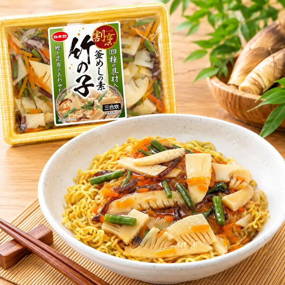 イチビキ「カネカ食品」 割烹窯めしの素　竹の子 2合用（400g）×6個 家庭で簡単 炊き込みご飯の素 炊飯器で簡単 お弁当 レトルト お手軽 簡単調理 時短