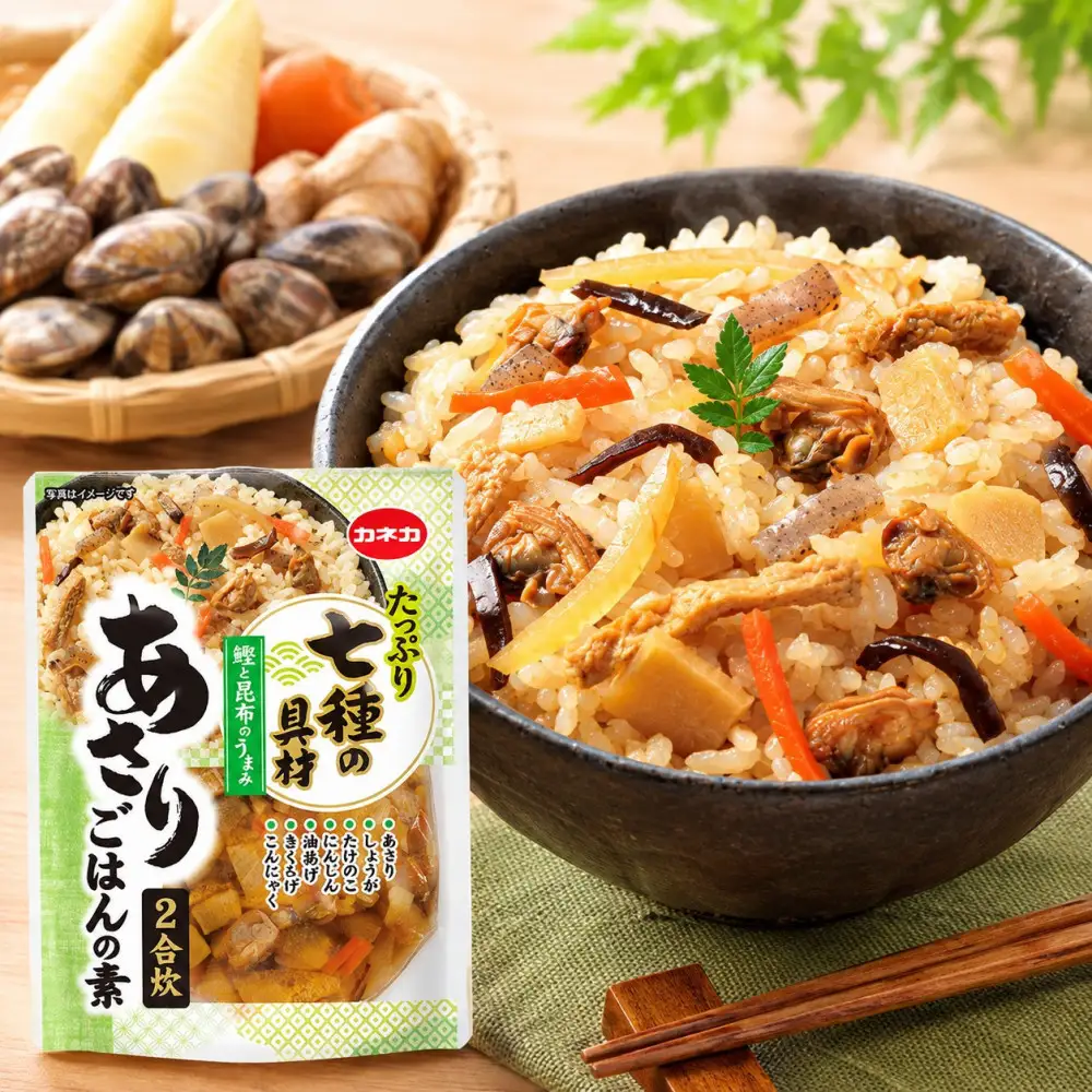 イチビキ「カネカ食品」 七種の具材 あさりごはんの素 2合用（211g）×10個 家庭で簡単 炊き込みご飯の素 炊飯器で簡単 お弁当 レトルト お手軽 簡単調理 時短