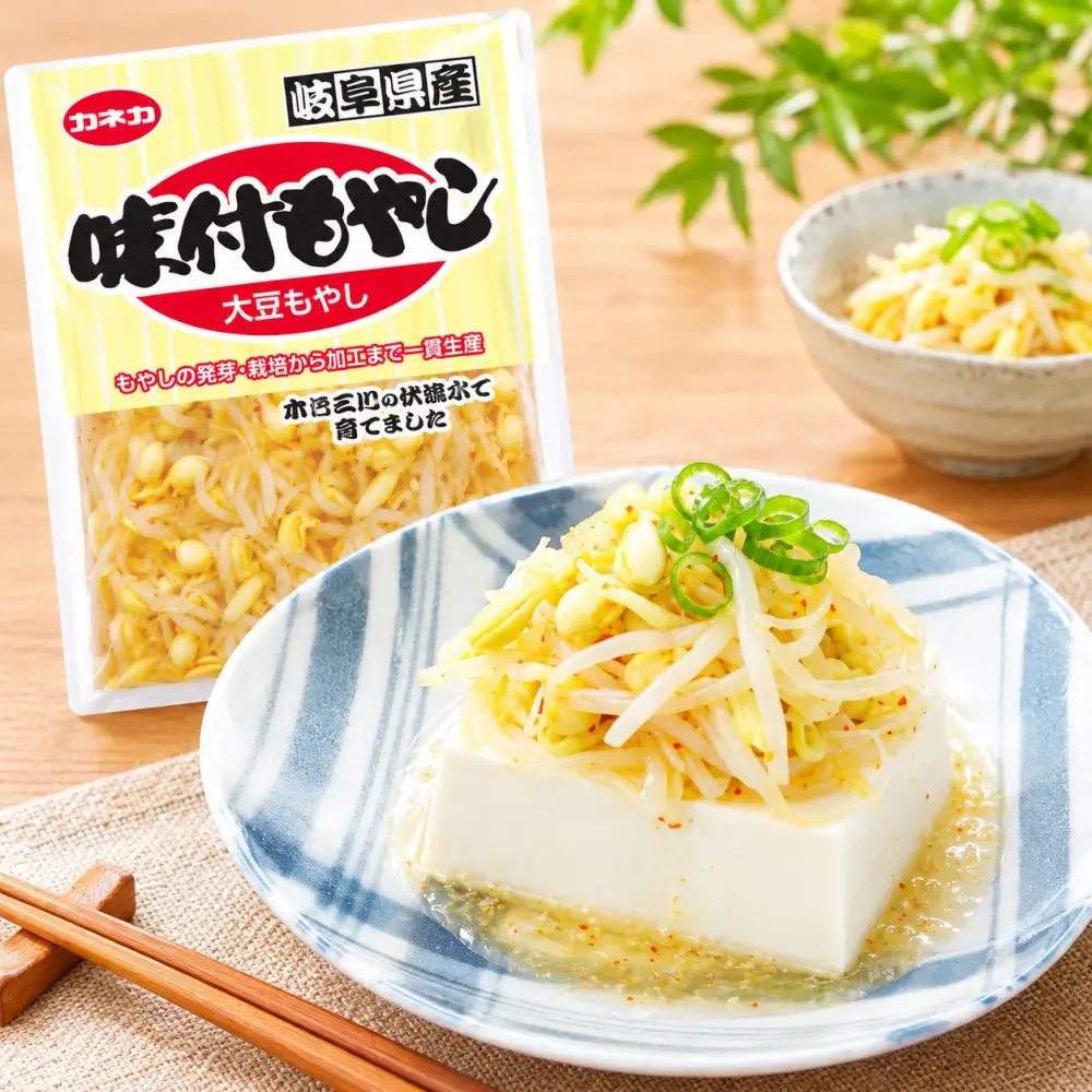 イチビキ「カネカ食品」 味付大豆もやし（254ｇ）×10個 岐阜県産 おつまみ 常備菜 ご飯のお供 ナムル 惣菜 副菜