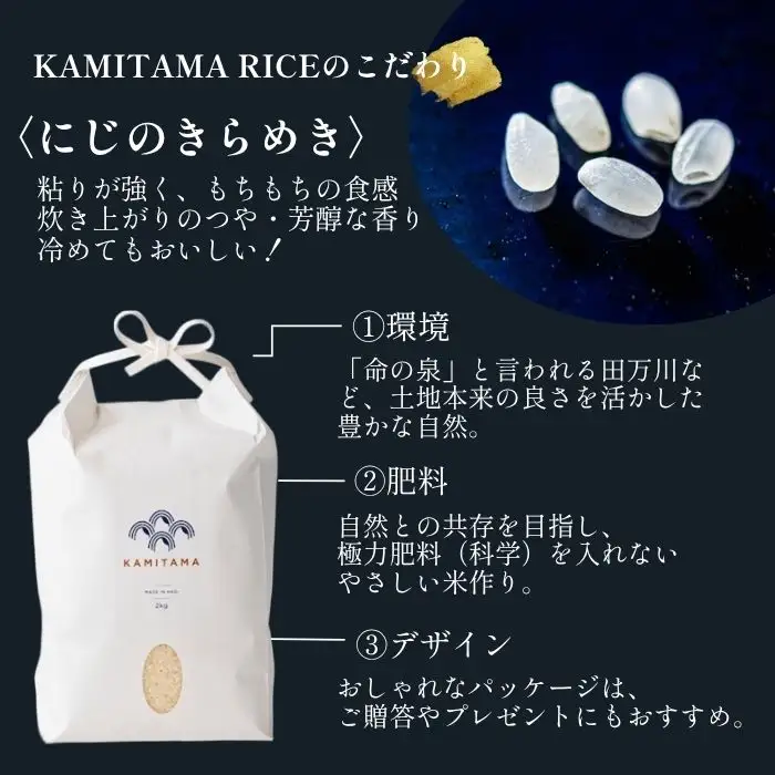 【KAMITAMA】萩産にじのきらめき10kg